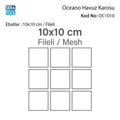 Oceano (10x10 cm / Fileli) Porselen Karo - m² 'si