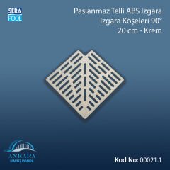 Izgara Köşesi 90° - 20 cm - Krem