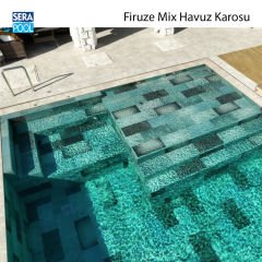 Firuze Mix (33x66x0,76 cm) Porselen Karo - m² 'si