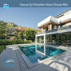 Firuze Mix (33x66x0,76 cm) Porselen Karo - m² 'si