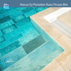 Firuze Mix (33x66x0,76 cm) Porselen Karo - m² 'si