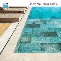 Firuze Mix (33x33 cm) Porselen Karo - m² 'si