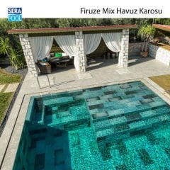 Firuze Mix (33x33 cm) Porselen Karo - m² 'si