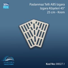 Izgara Köşesi 45° - 25 cm - Krem