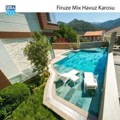 Firuze Mix (10x10 cm / Fileli) Porselen Karo - m² 'si