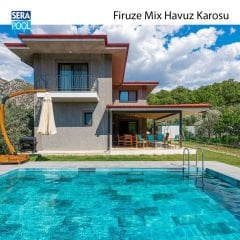 Firuze Mix (5x5 cm / Fileli) Porselen Karo - m² 'si