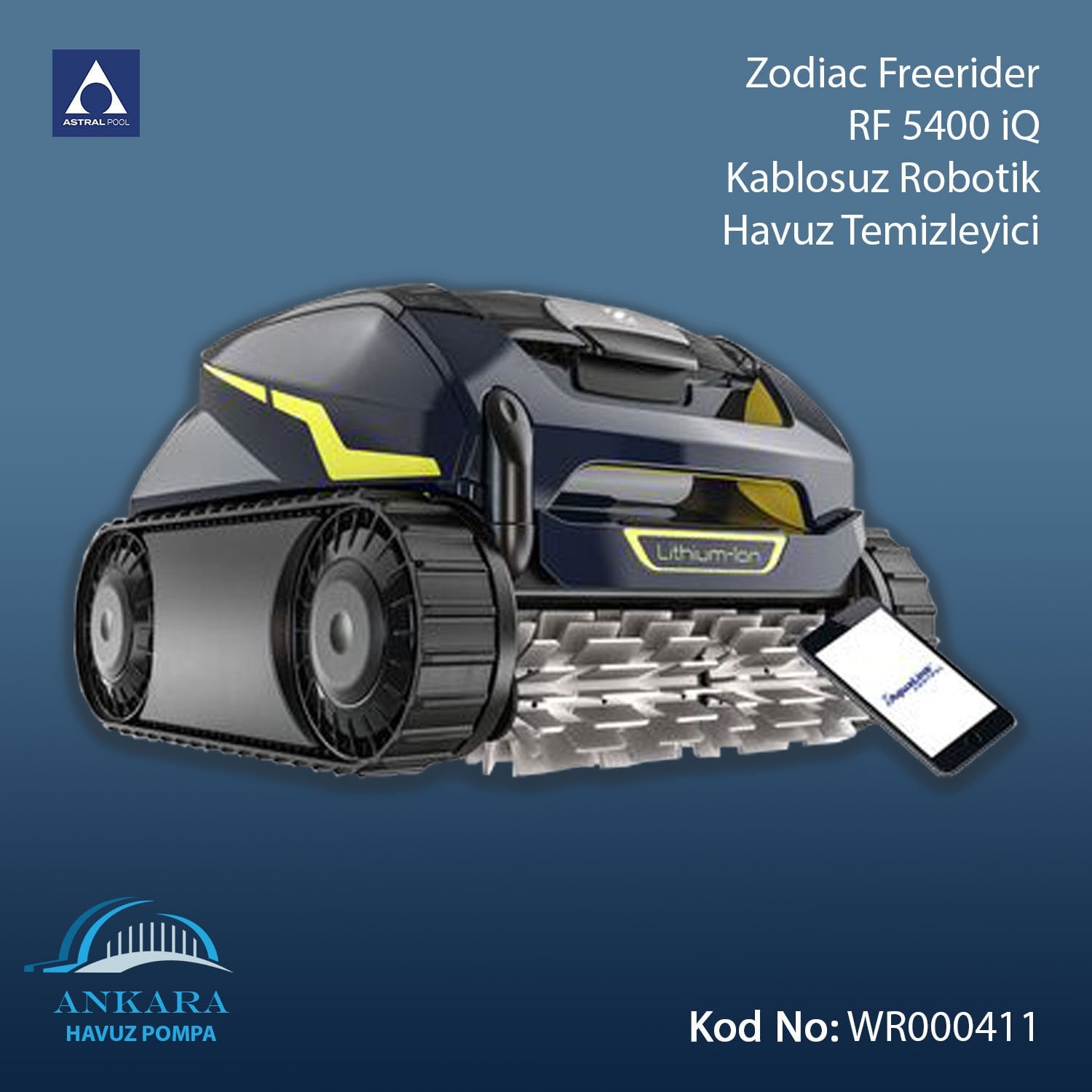 Zodiac Freerider RF 5400 iQ Kablosuz Robotik Havuz Temizleyici