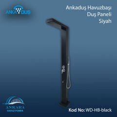 Ankaduş Havuzbaşı Duş Paneli - Siyah