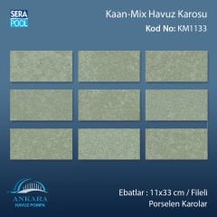 Kaan Mix (11x33 cm / Fileli) Porselen Karo - m² 'si