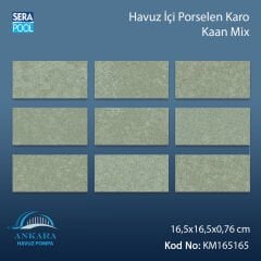 Kaan Mix (16,5x16,5 cm) Porselen Karo - m² 'si