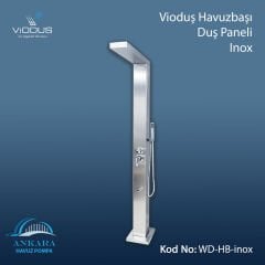 Vioduş Havuzbaşı Duş Paneli - Inox