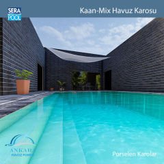 Kaan Mix (10x10 cm / Fileli) Porselen Karo - m² 'si