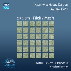Kaan Mix (5x5 cm / Fileli) Porselen Karo - m² 'si