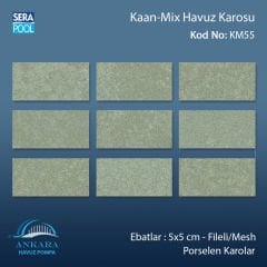 Kaan Mix (5x5 cm / Fileli) Porselen Karo - m² 'si