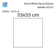 Snow White (33x33 cm) Porselen Karo - m² 'si