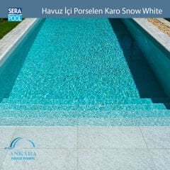 Snow White (16,5x16,5 cm) Porselen Karo - m² 'si