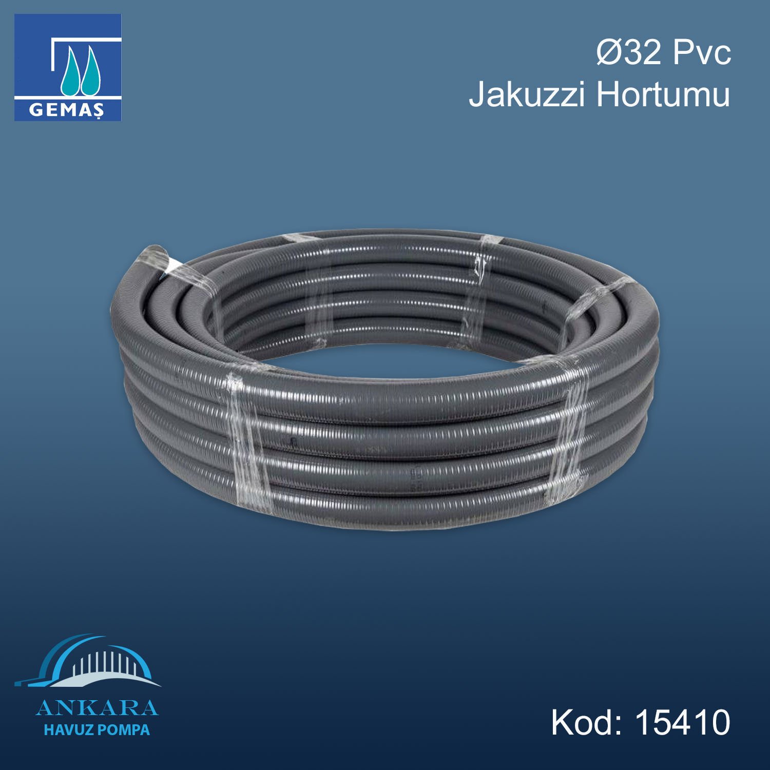 Ø32 Pvc Jakuzzi Hortumu (Metre Fiyatıdır)