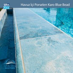 Blue Bead (11x33 cm / Fileli) Porselen Karo - m² 'si