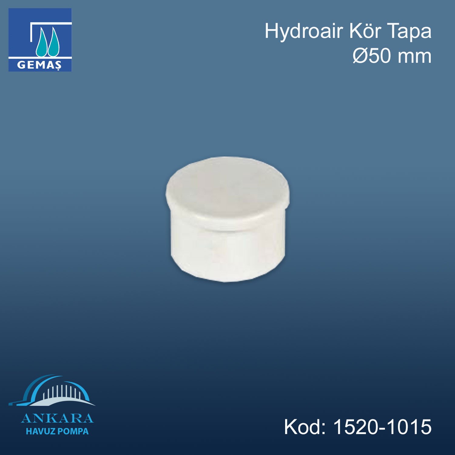Hydroair Kör Tapa Ø50 mm