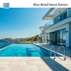 Blue Bead (5x5 cm / Fileli) Porselen Karo - m² 'si