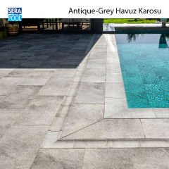 Antique Grey (16,5x16,5 cm) Porselen Karo - m² 'si
