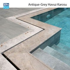 Antique Grey (10x10 cm / Fileli) Porselen Karo - m² 'si