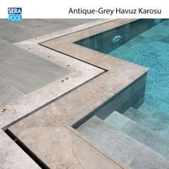 Antique Grey (10x10 cm / Fileli) Porselen Karo - m² 'si