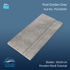 Pool Garden Grey 30x50 cm Porselen Tutamak