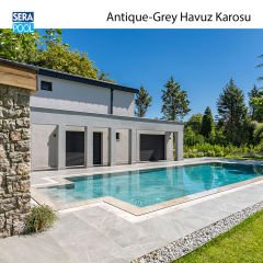 Antique Grey (5x5 cm / Fileli) Porselen Karo - m² 'si