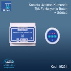 Kablolu Uzaktan Kumanda - Tek Fonksiyonlu Buton + Sürücü