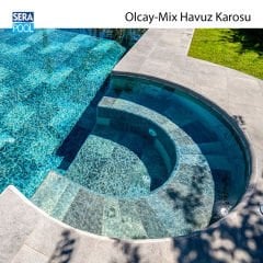 Olcay Mix (10x10 cm / Fileli) Porselen Karo - m² 'si