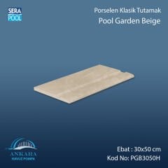 Pool Garden Beige 30x50 cm Porselen Tutamak