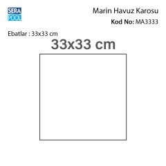Marin (33x33 cm) Porselen Karo - m² 'si