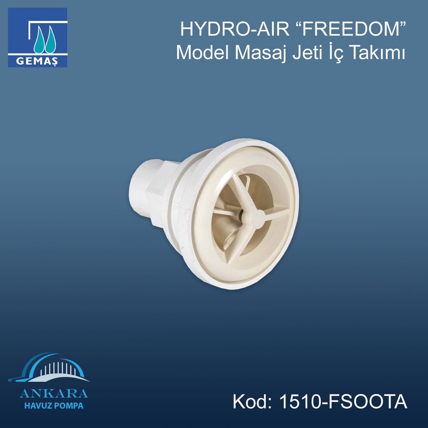 HYDRO-AIR Freedom Model Masaj Jeti İç Takımı