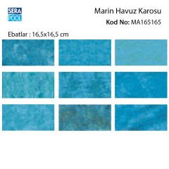 Marin (16,5x16,5 cm) Porselen Karo - m² 'si