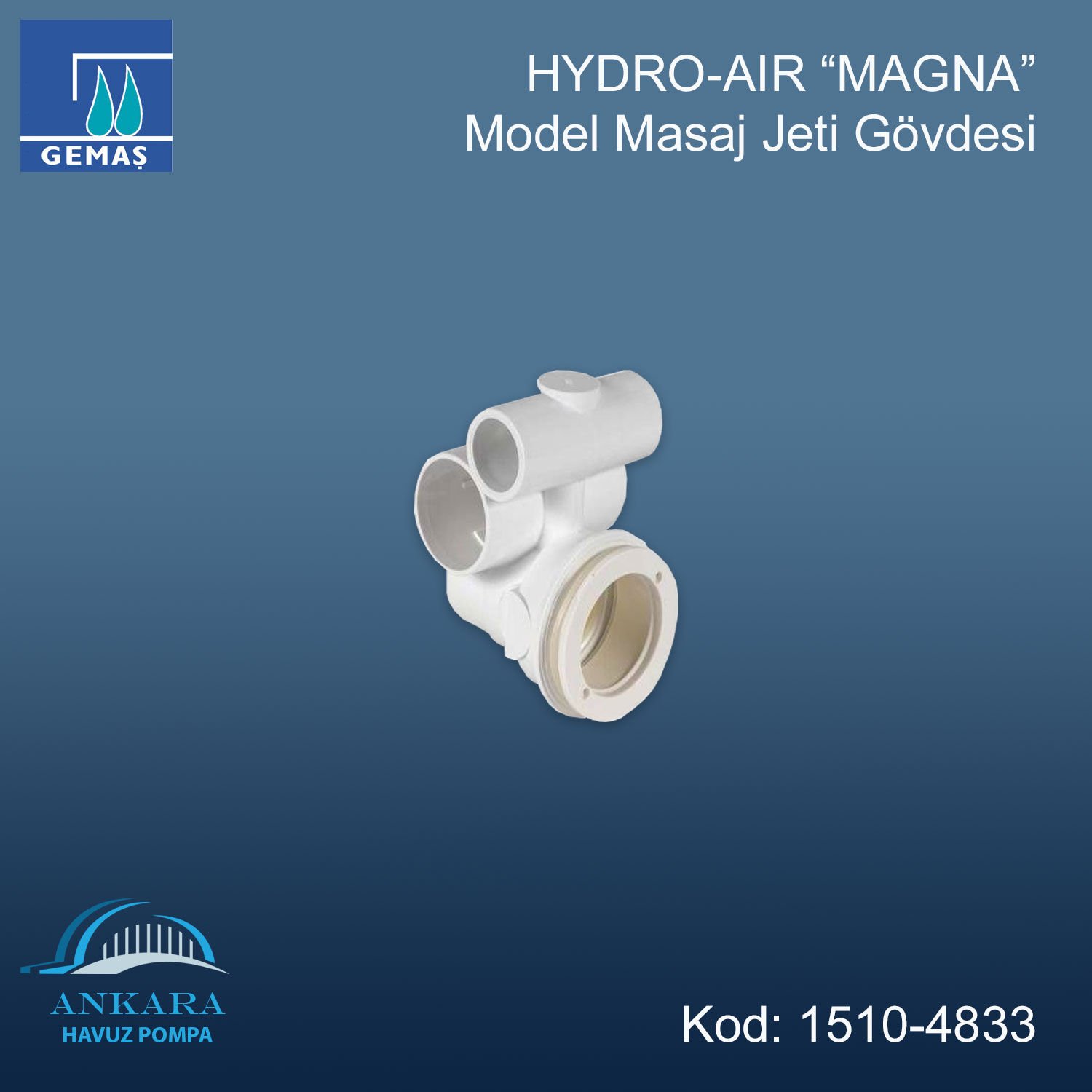 HYDRO-AIR “MAGNA” Model Masaj Jeti Gövdesi