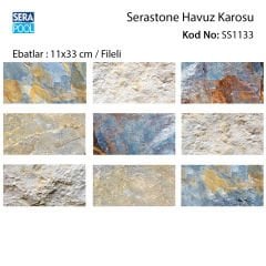 Serastone (11x33 cm / Fileli) Porselen Karo - m² 'si