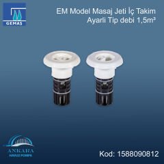 EM Model Masaj Jeti İç Takim, Ayarli Tip debi 1,5m³