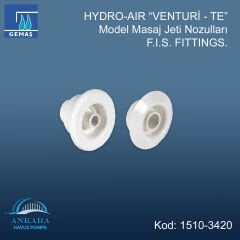 HYDRO-AIR “VENTURİ - TE” Model Masaj Jeti Nozulları F.I.S. FITTINGS.