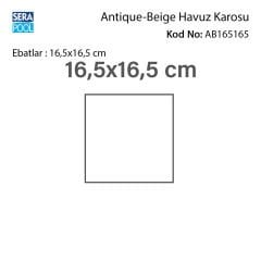 Antique Beige (16,5x16,5 cm) Porselen Karo - m² 'si