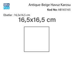 Antique Beige (16,5x16,5 cm) Porselen Karo - m² 'si