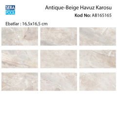 Antique Beige (16,5x16,5 cm) Porselen Karo - m² 'si