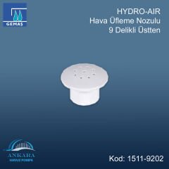 HYDRO-AIR Hava Üfleme Nozulu 9 Delikli Üstten