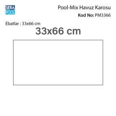 Pool Mix (33x66 cm) Porselen Karo - m² 'si