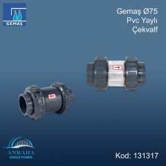 Gemaş Ø75 Pvc Yaylı Çekvalf