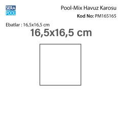 Pool Mix (16,5x16,5 cm) Porselen Karo - m² 'si