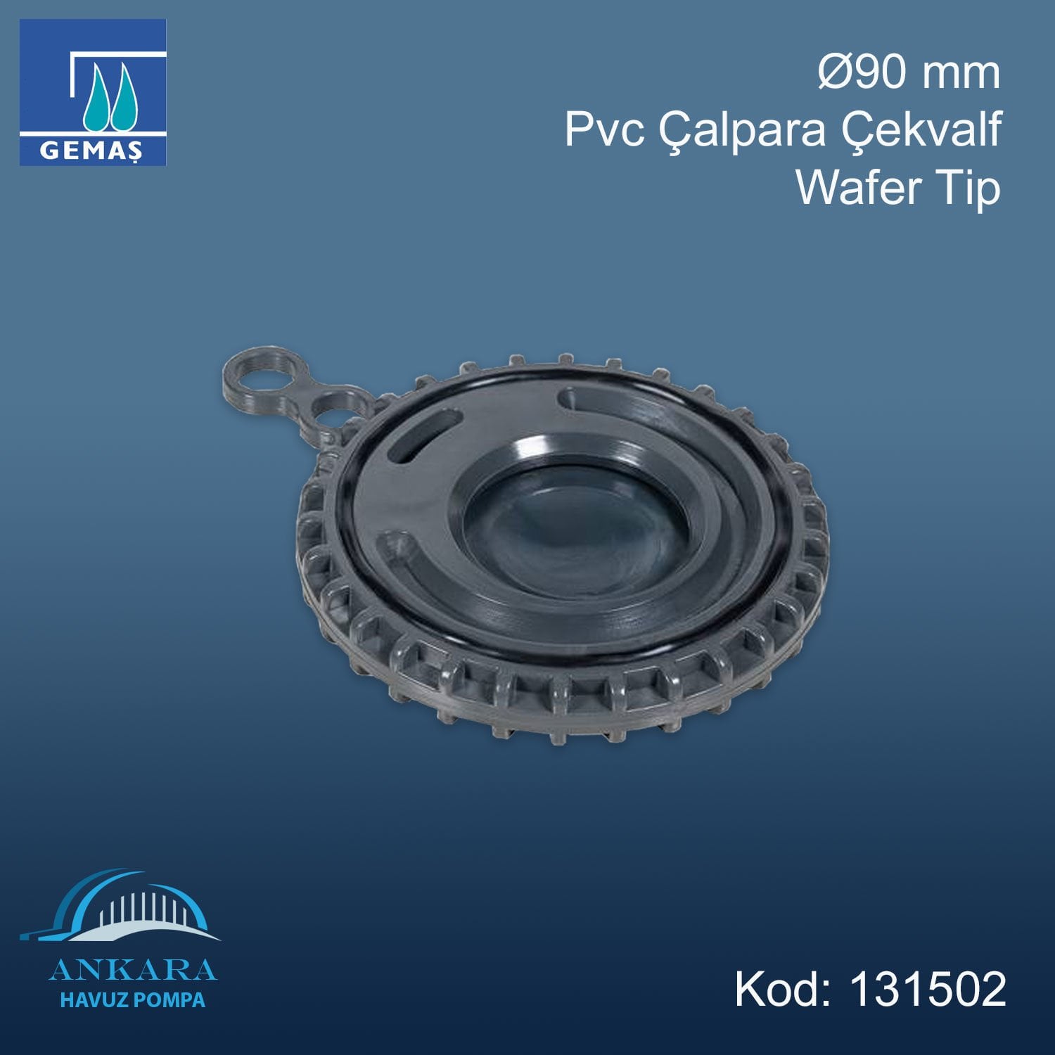 Ø90 mm Pvc Çalpara Çekvalf - Wafer Tip